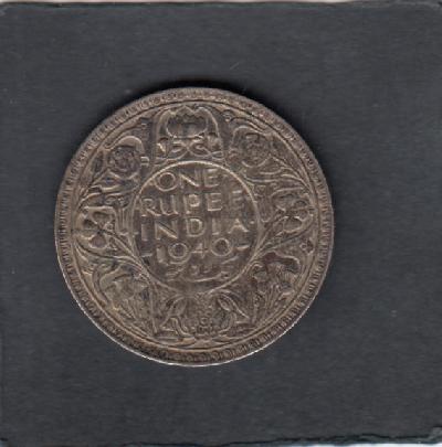 Beschrijving: 1 Rupee GEORGE VI